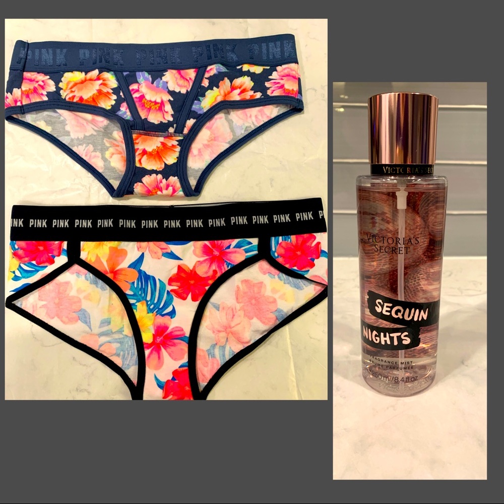 PINK Hipster panties set & Mist